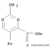 Molecular Structure of 1034737-23-9 (Methyl 2-amino-5-bromopyrimidine-4-carboxylate)